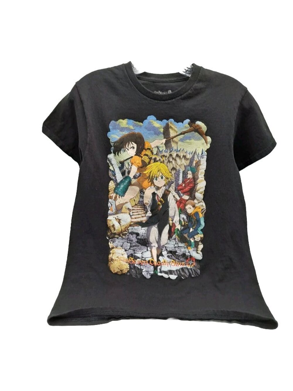 The Seven Deadly Sins T Shirt Size Small Nanatsu No Taizai Anime Black